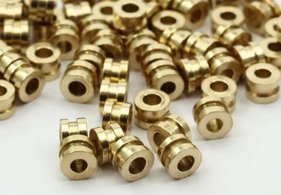 

50 Raw Brass Spacer Beads (4x2.80mm)