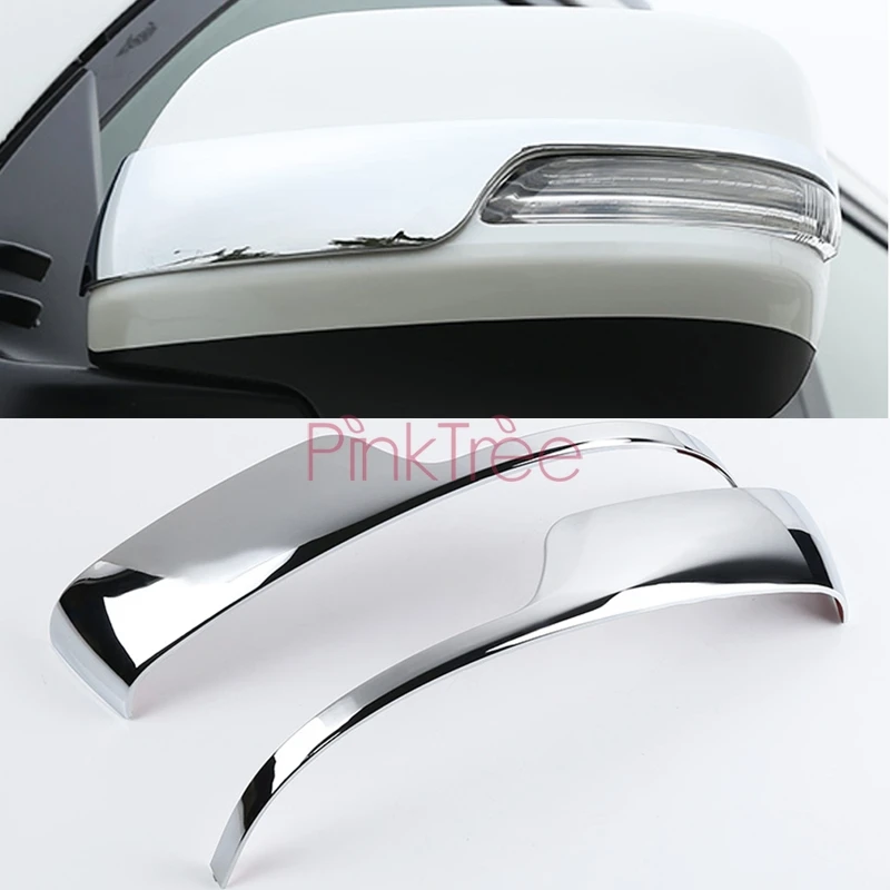 Accessories For Toyota Land Cruiser Prado 150 Chrome Door Mirror trim 2010-2013 2014 2015 2016 2017 2018 Car SUV Styling | Автомобили и