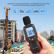 WT85 Sound Level Meter Mini Noise Meter Digital Noise-meter 30-130 dB Noise Volume Measuring Decibel Monitoring Tester