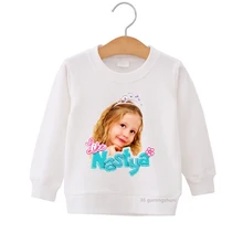 Suéter de cuello redondo para niña, suéter Kawaii de manga larga, precioso, como Nasta, para Primavera, Otoño e Invierno