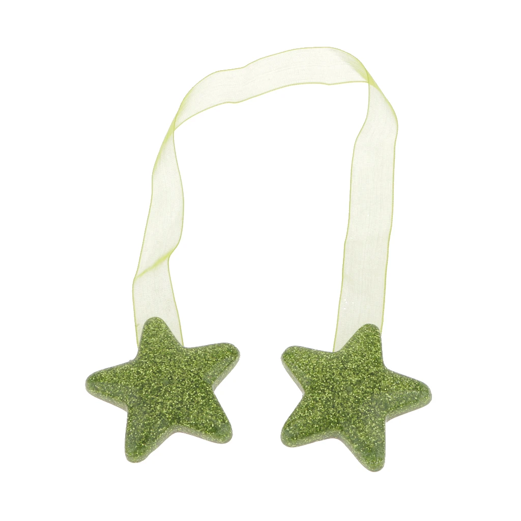 1 Piece Star Shape Magnet Curtain Buckle Magnetic Mesh Tieback Holder Window Curtain Clip Holder Strap Accessories Home Decor 