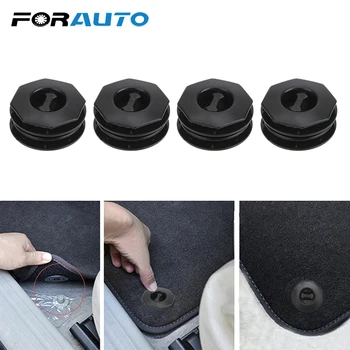 

FORAUTO 4 Piece/Set Car Floor Mat Clips Auto Carpet Fixing Grips Clamps Auto Fastener Anti-Slip Holders Mat Buckle Universal