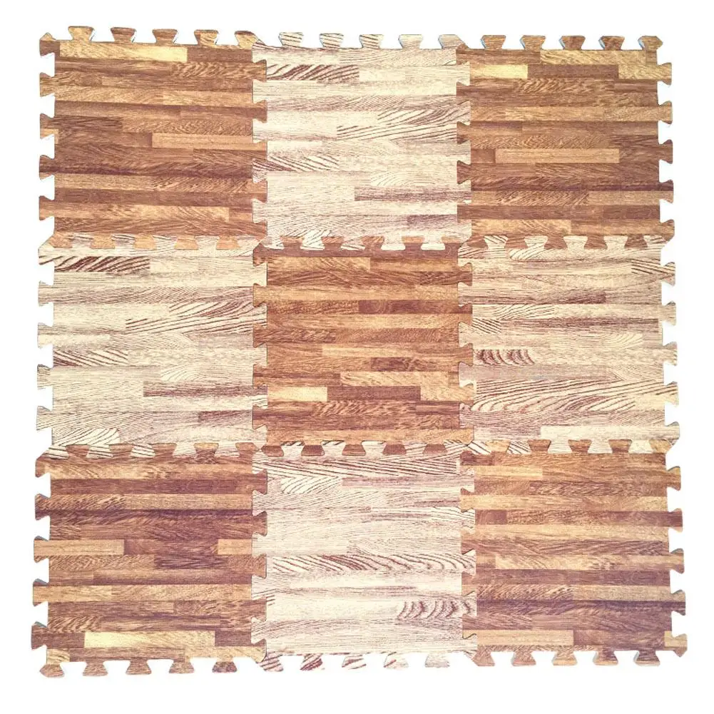 HobbyLane 30x30x1 см Детские Разделение совместных Коврик-пазл древесины играть Ползучая восхождение игровой коврик-6 шт./компл
