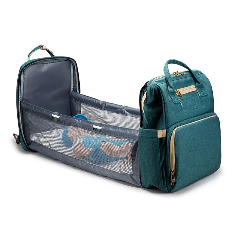 Intervenir Desde Convención Bolsa de pañales para bebés y madres, mochila de viaje plegable  multifuncional de gran capacidad, bolso de lactancia para embarazadas| Mochilas| - AliExpress