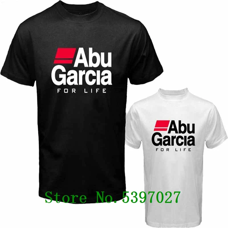 

New ABU GARCIA *FOR LIFE Fishinger Reel men t shirt high quality summer 100% cotton tshirt mens custom men t shirt HipHop