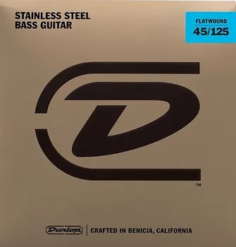 

Dbfs45125 flatwound strings for 5-string bass guitar, medium, 45-125, Dunlop