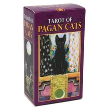 78pcs tarocchi del gatto pagano versione inglese oracolo decantazione Fate Game Deck tarocchi tavolo gioco da tavolo gioco da tavolo con guida PDF