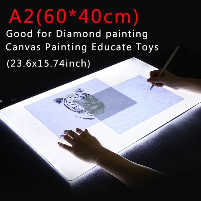 60x40cm)a2 Diamond Painting Led Light Pad Kit,led Artcraft Tracing Light  Table,diy Dimmable Light Brightness Board - Digital Tablets - AliExpress