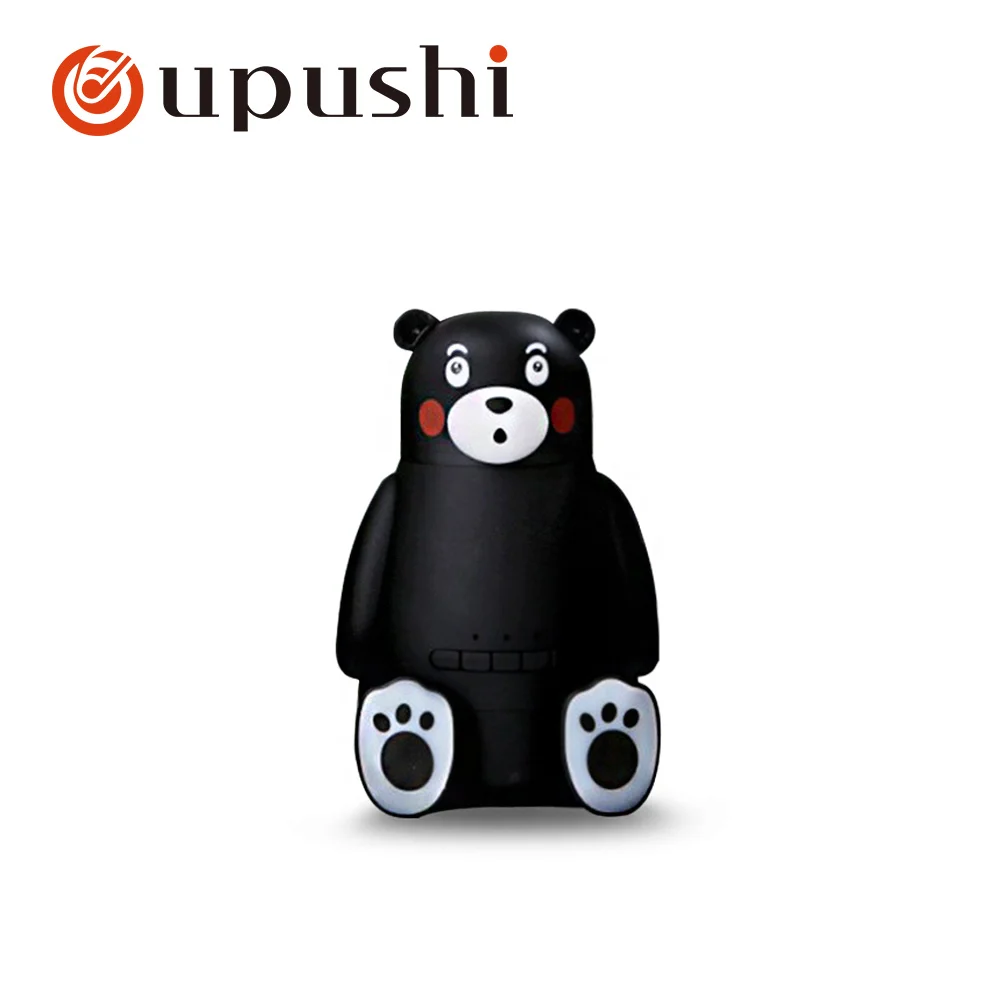 Oupushi bear портативный Bluetooth аудио использовать на открытом воздухе и в помещении с увлажнителем и использованием и bluetooth - Цвет: Черный