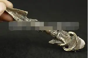 YM 305 винтажный ручной работы чайник для китайских восточных латунных самостоятельных коллекционных ручной резной Будда Exorcise статуя