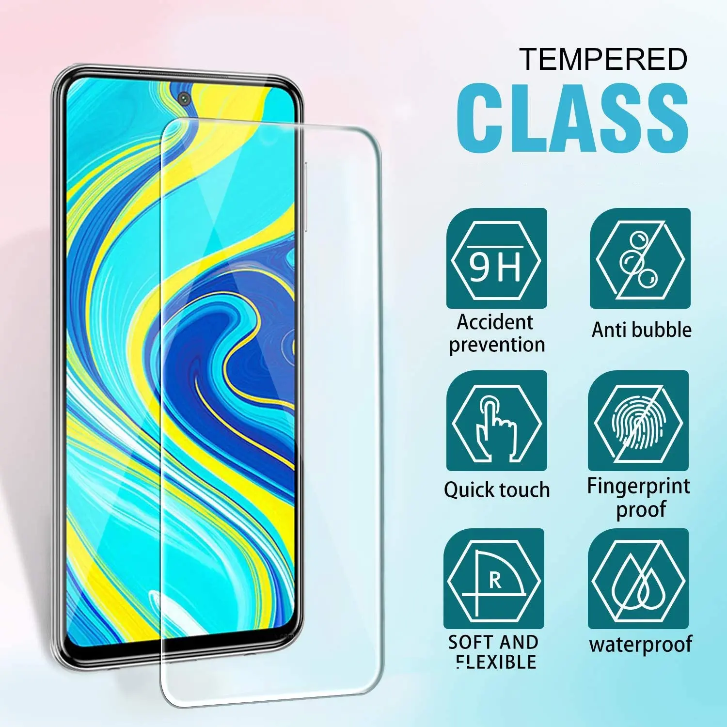 Закаленное стекло для Xiaomi Redmi Note 9S 9 Pro Max 7 8 K30 K20 8T poco X3 nfc m3 защита экрана не |