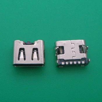 

100pcs Micro USB 6 pin type-C Female Connector USB3.1 For Mobile Phone Mini USB Jack Connector Charging Socket