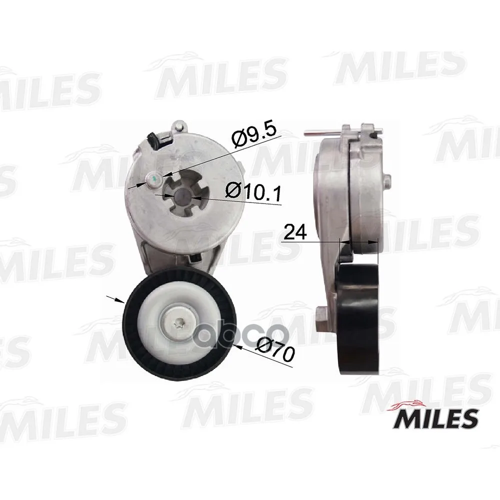 Натяжитель Ремня Приводного Audi A4/A5/Vw Amarok 1.8/2.0 07- Miles Ag00047 Miles арт. AG00047