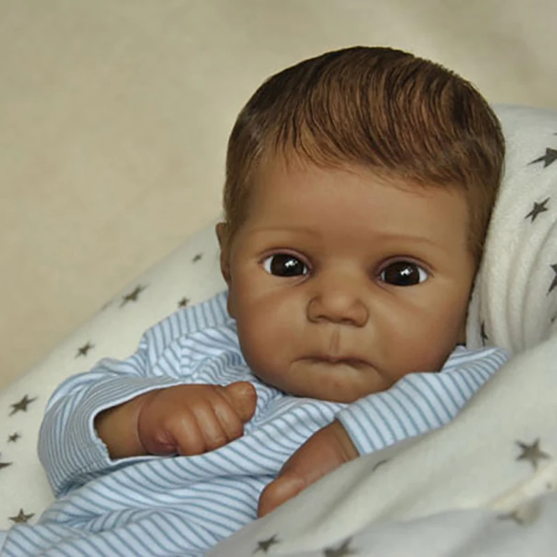 20inch Reborn Doll Kit Ducklin Soft Touch Unfinished Unpainted Doll Parts Fresh Color DIY Blank Doll Kit Bebe with Body and Eyes