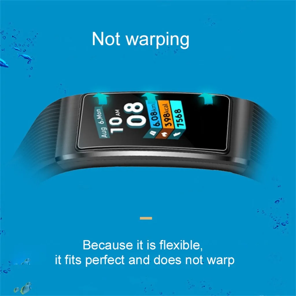 2 шт. ТПУ Взрывозащищенная полноэкранная Защитная пленка для Huawei Band 3/3 Pro защита