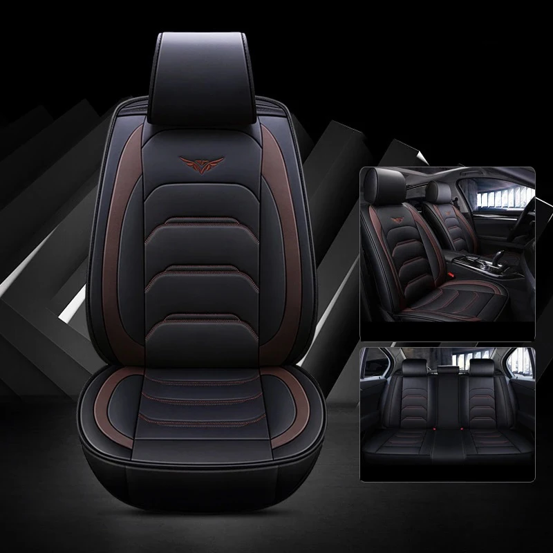 ZRCGL универсальные Flx чехлы для сидений автомобиля Buick Excelle GL6 Enclave null VELITE 5 envision Encore GL8 Verano Park Ave Lacrosse - Название цвета: Black coffee