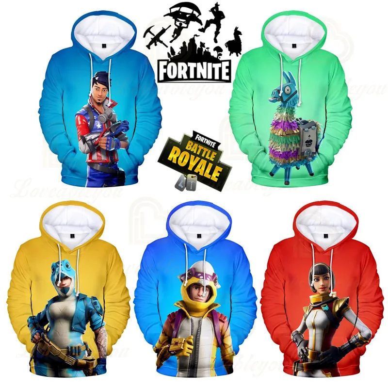 Толстовка Fortnite для мужчин и женщин 3D свитшот с рисунком битвы королевы топы