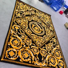 Роскошный Королевский Стиль ручной резной V акрил, логотип гостиная спальня ковер, ковер, рассчитанный на широкого потребителя