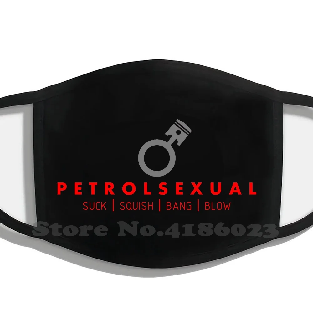 Petrolsexual (4) Funny Cool Cotton Mask Suck Squish Bang Blow Petrol Engine Gas V12 V8 Golf Jetta Mk2 Mk3 Mk4 Mk5 | Аксессуары для