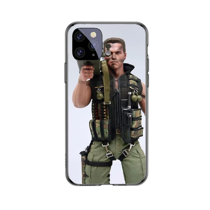 Мягкий силиконовый чехол Arnold schwarzenegger из ТПУ для iPhone 11 Pro MAX movie Commando 1985 Poster
