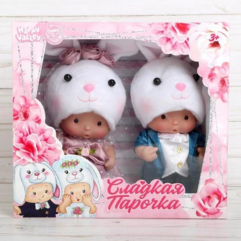 

Bobblehead in a suit "Kroshiki: Sweet couple", hares
