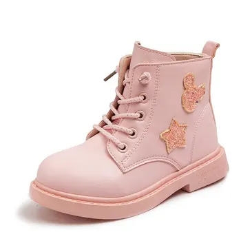 

2020 autumn children's single boots girls leather boots Korean fashion princess shoes student dance shoes non-slip girl shoes