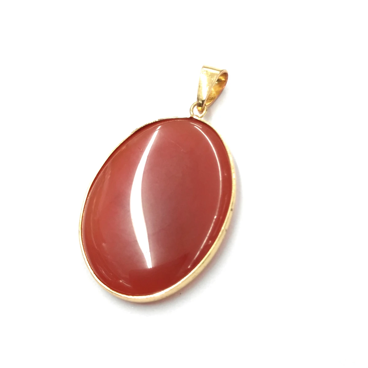 Red Stripe Agate Натуральный камень полосатые Агаты Подвески эллиптической формы кулон для самостоятельного изготовления ювелирных изделий ожерелье аксессуары размер 30x45 мм - Окраска металла: Red Stripe Agate