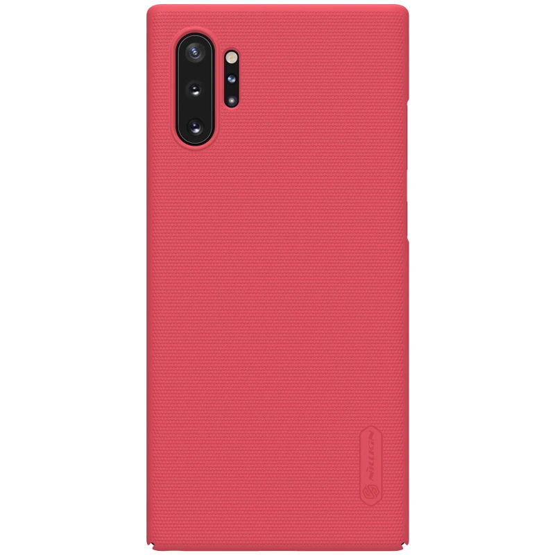 Красный Для samsung Galaxy Note 10+ 5G уникальный шероховатый чехол Nillkin Матовый Жесткий PC задняя крышка с защитой от отпечатков пальцев Жесткий PC задняя крышка телефонные чехлы - Цвет: Красный