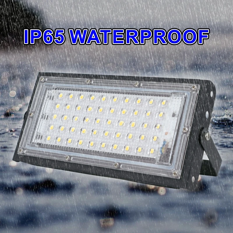 2pcs/lot 50W Led Flood Light AC 220V 230V 240V Outdoor Floodlight Spotlight IP65 Waterproof LED Street Lamp Landscape Lighting