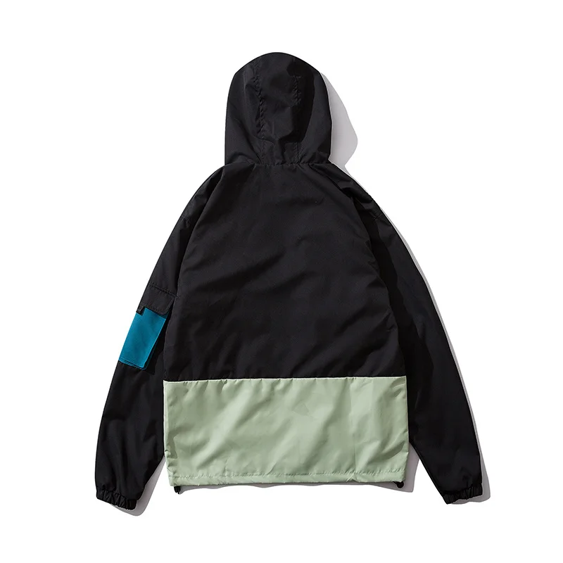 Plegie мужские куртки и пальто Уличная С Капюшоном осень унисекс Harajuku BlueJacket ветровка с несколькими карманами chaqueta hombre
