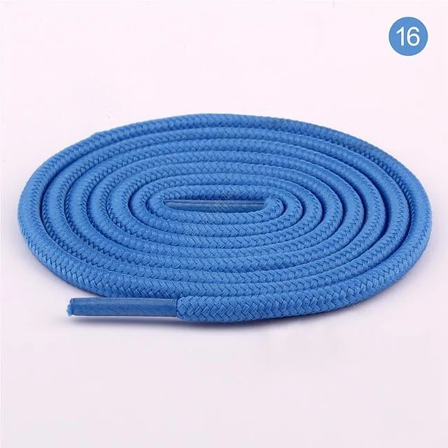 100cm/150cm Long of Round Shoelaces Shoe Strings Shoe Laces Cord Ropes for Boots Sneakers Unisex Rope Multi Color Waxed 16