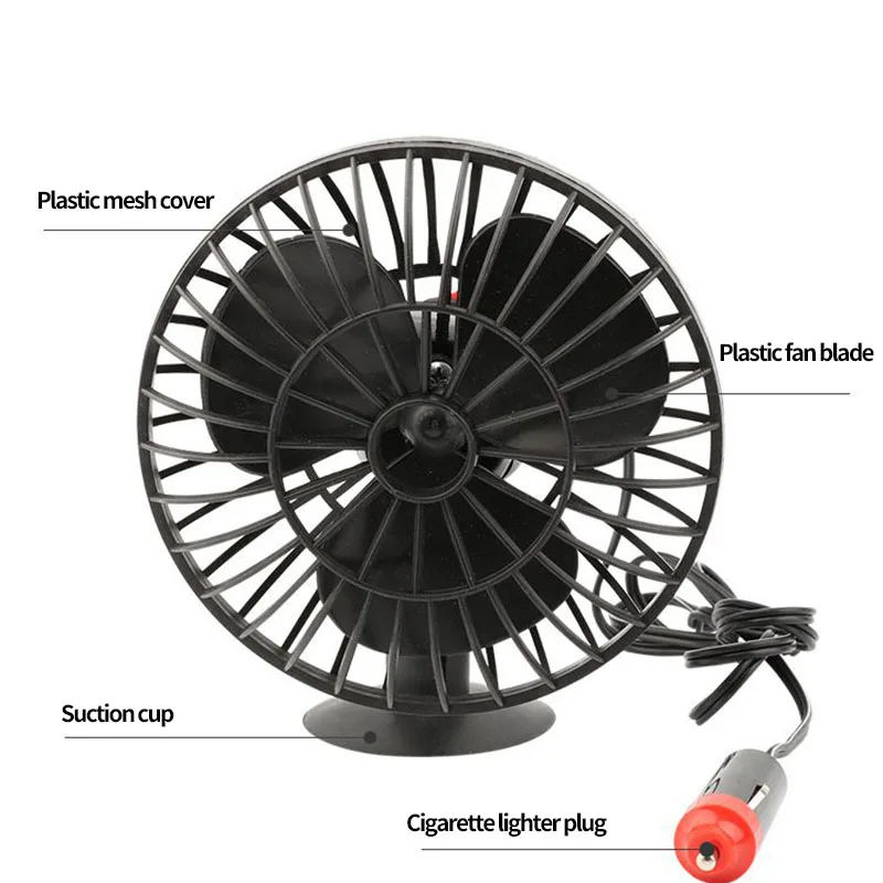 12V Портативный Автомобиль Грузовик Вентилятор транспортного средства автоматического охлаждения прикуривателя автомобиля воздушный Кондиционер для волос