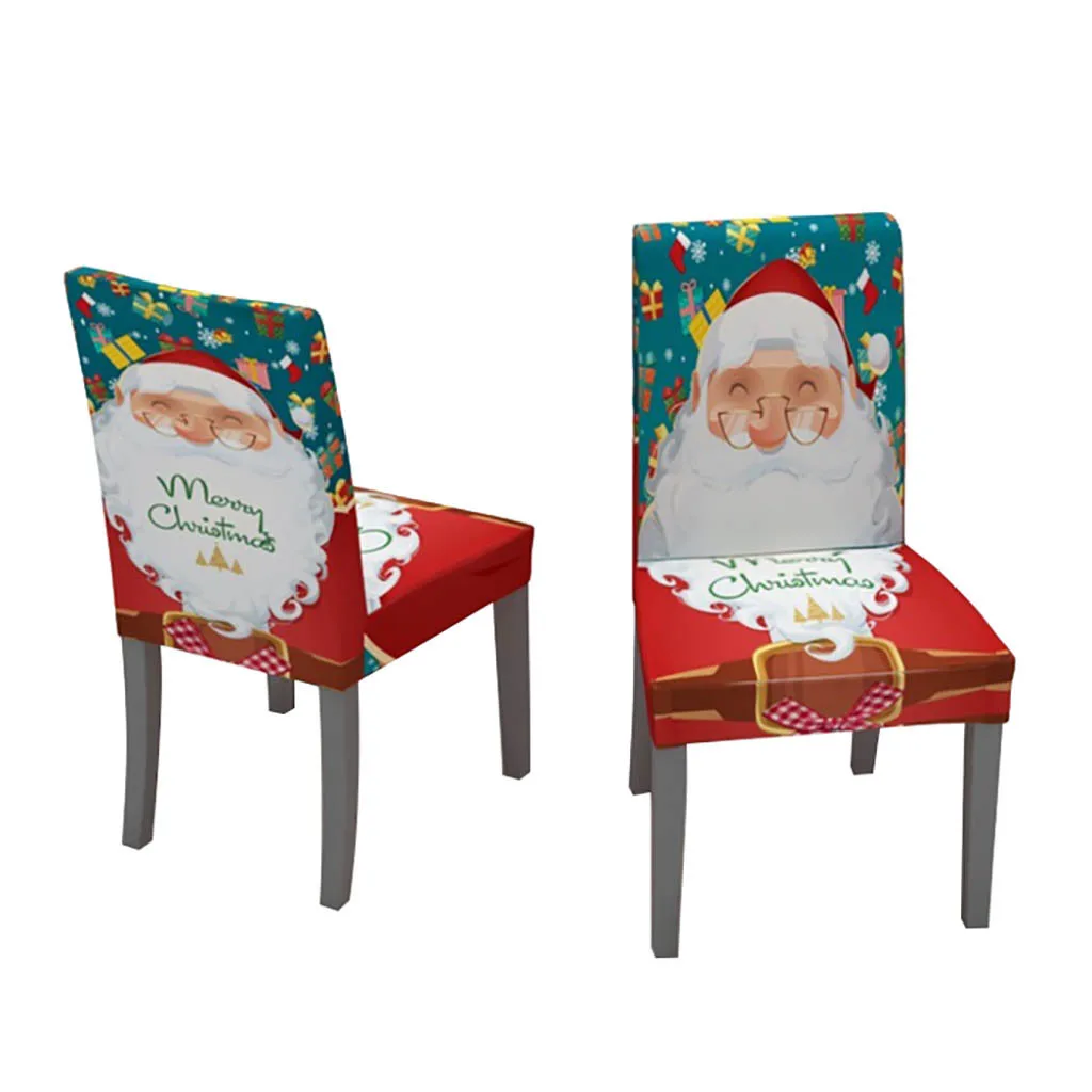 Chair Cover Spandex Stretch Elastic Slipcovers christmas decor Dining Seat Cover for Banquet Wedding Restaurant Hotel housse