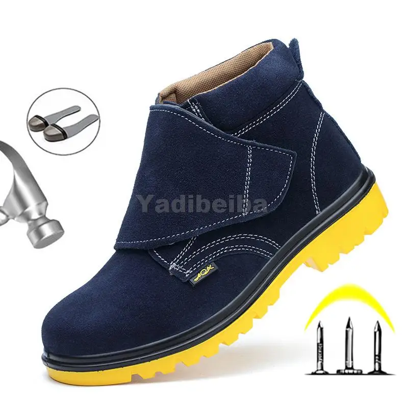 New Anti Smash Stab Safety Shoes Outdoor Protective Men's Boots Indestructible Work Boots Welding Shoes Safety Men