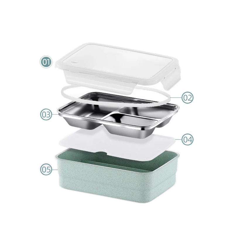 stainless bento lunch box set (7)