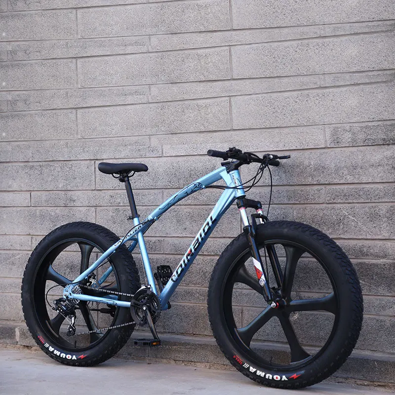 26 Inch Mountain Bike Beach Snow bike 4.0 Super Wide Tires Off-road Bicycles For Boys And Girls Shifting