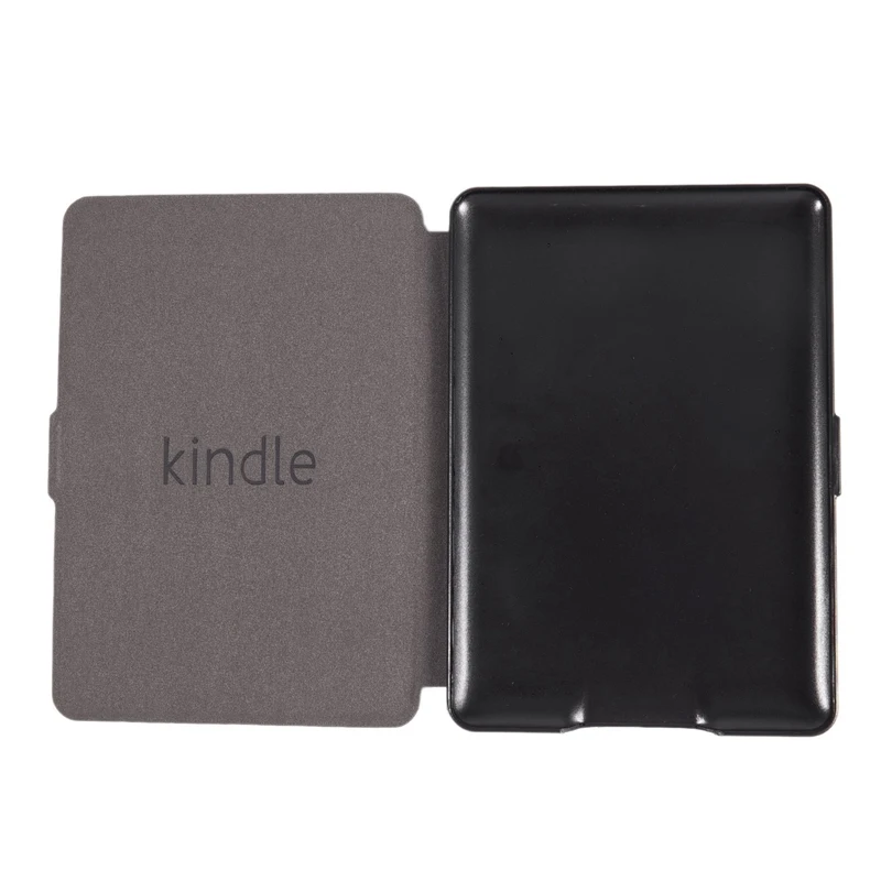 Magnetic PU Leather Cover Case slim for Amazon Kindle Paperwhite(Cross pattern, Dark blue
