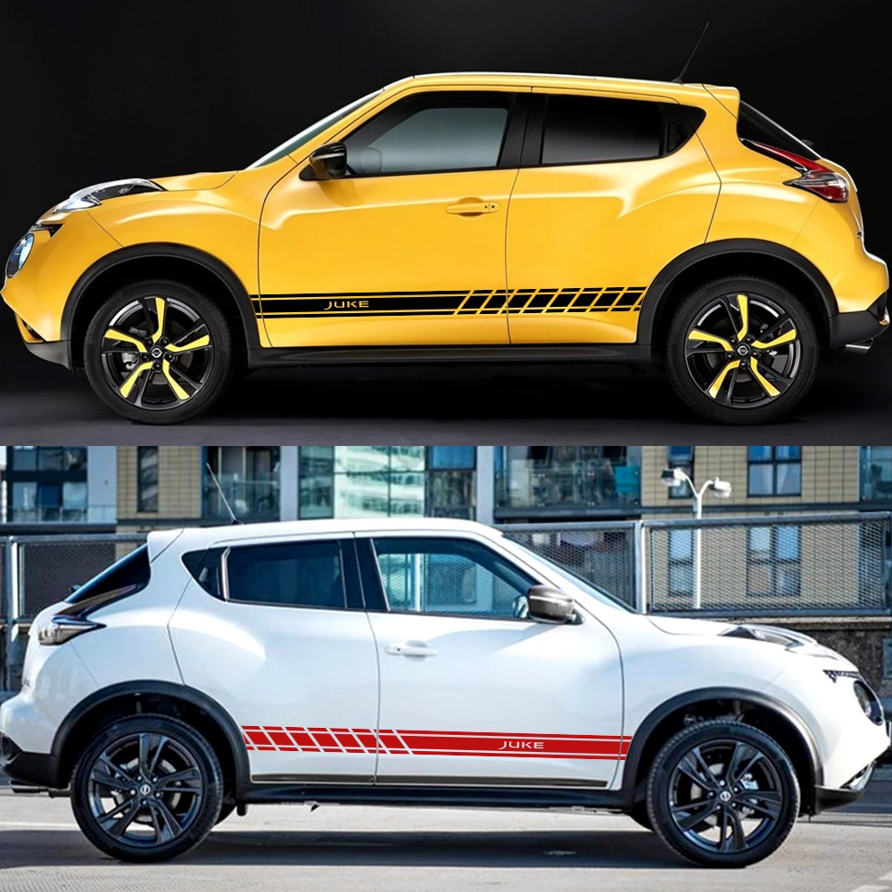 2 шт. автомобильный боковой двери Стикеры наклейка для Nissan Qashqai Juke листьев Micra Sentra X-Trail патруль Maxima Murano Tiida Pulsar Altima Rogue Sylphy