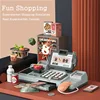 Girls Toys Children's cash register Pretend Play Electronic Scan Swipe The Card  Convenience Store Cashier Toys for Kids 2