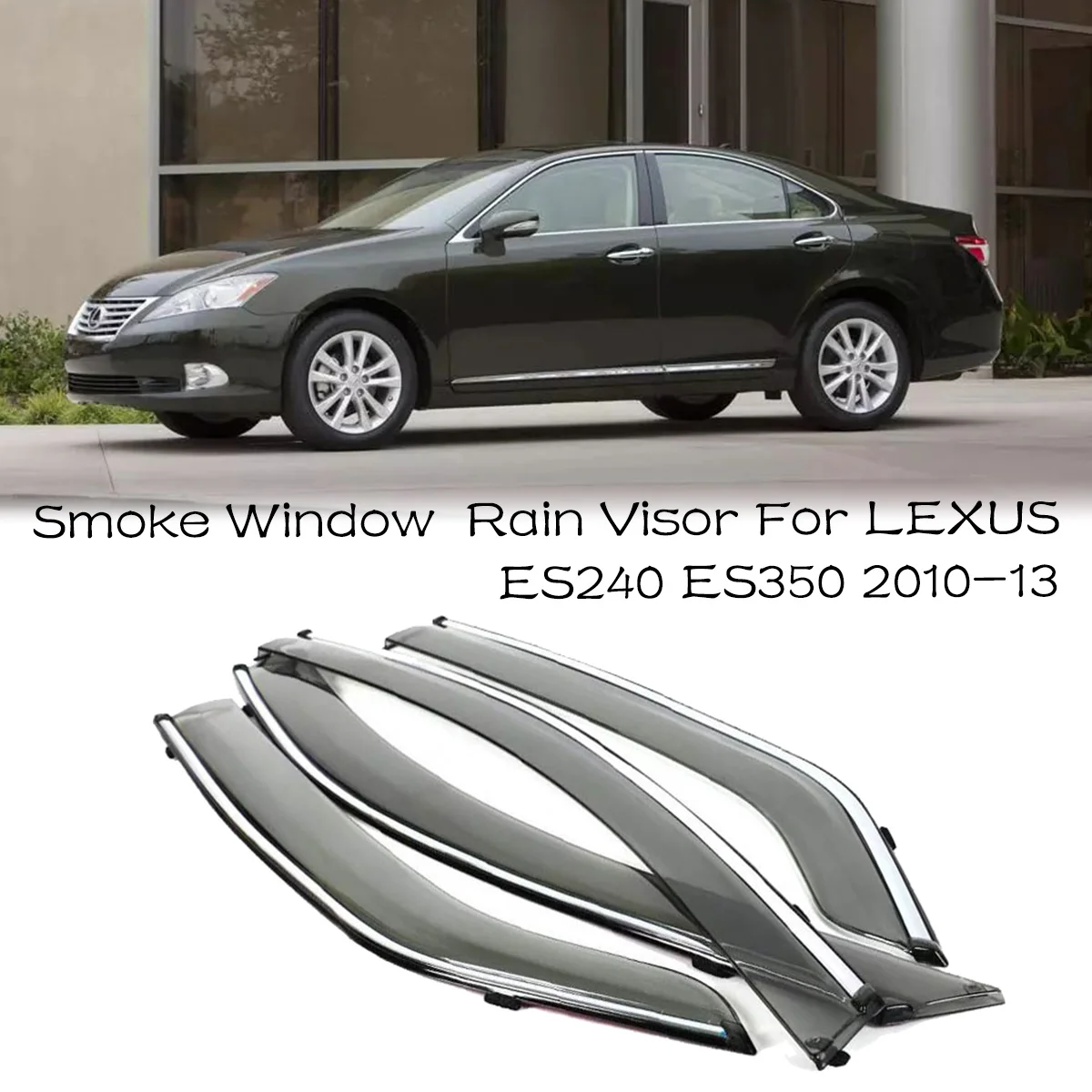 4pcs Blade Side Windows Deflectors Door Sun Visor Shield For Lexus