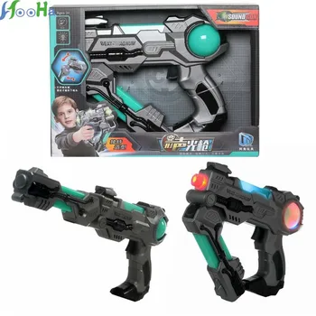 

New Creative Children's Deformed Toy Gun Glowing Sound Deformation Voice Space Gun Electric Toy Gun Have a Good Quality