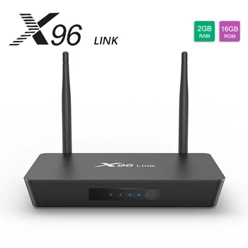 

X96 Link Android 7.1 TV Box Amlogic S905W Quad Core Dual 4K Media Player 2G 16G 100M LAN Router Function 2.4G/5GWifi mini TV BOX