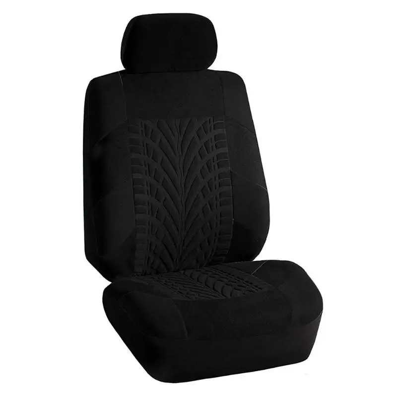 1Seat Black Набор чехлов для автомобильных сидений, универсальные чехлы для большинства автомобилей, чехлы для шин с детализацией, защита для автомобильных сидений - Название цвета: 1Seat Black