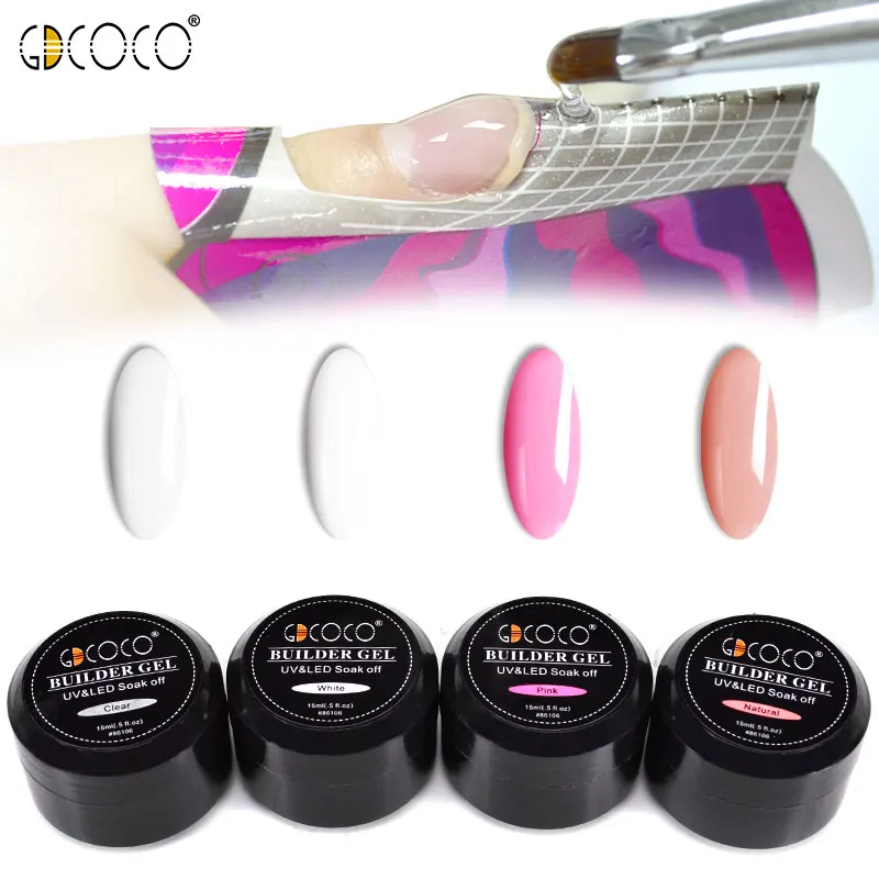 #86106 Canni моделирующий гель GDCOCO 15мл Быстросохнущий Долговечный густой прозрачный