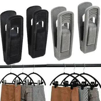 

5/10/20xNon Slip Velvet Hangers Clips for Flocked Trouser Coat Clothes Pant Clip