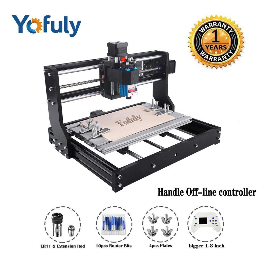 CNC 3018 Pro лазерный гравер древесины маршрутизатор DIY ЧПУ гравировальный станок, Pcb фрезерный станок, GRBL контроль+ Автономный, жажда на металле - Цвет: No laser