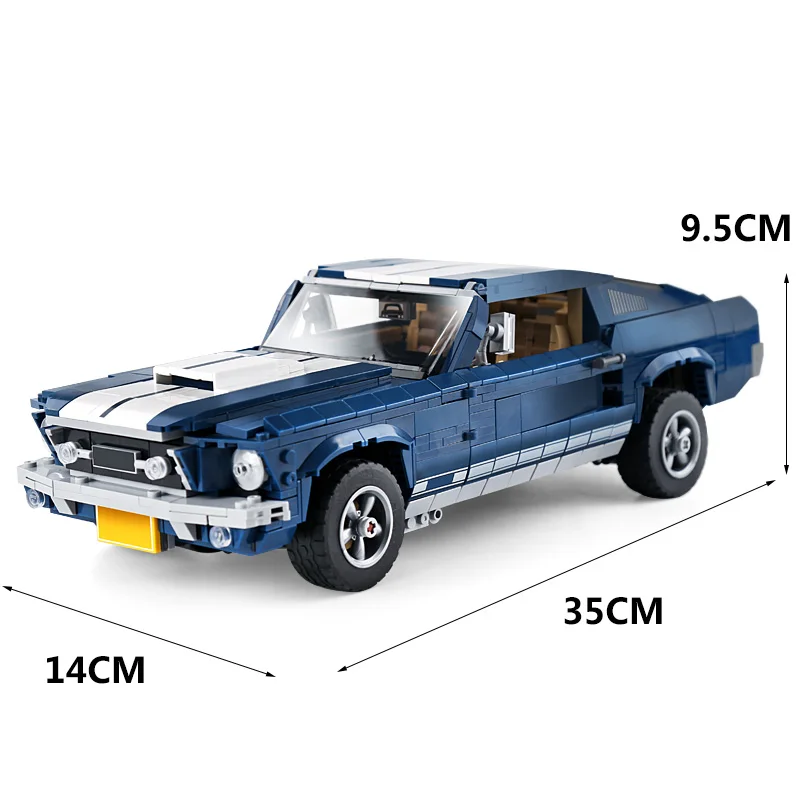 21047 Creator 10265 Forded Mustanged Car набор 1648 шт, техническая модель, строительные наборы, блоки, кирпичи, обучающие игрушки