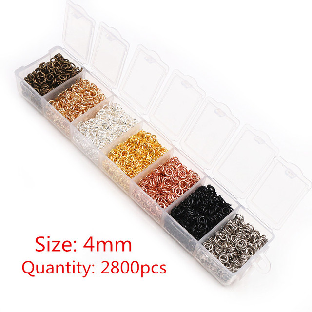 Set Box 3 4 5 6 7 8 10mm 8 Colors Open Jump Rings Split Rings Link Loop For DIY Jewelry Making Findings Connector