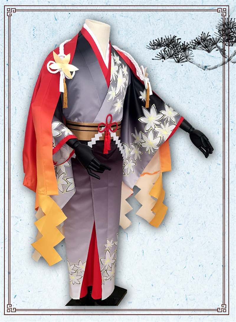 Аниме Onmyoji Косплей Костюм SSR Yi Mulian Cos кимоно платье костюм для Хэллоуина вечеринки для мужчин H
