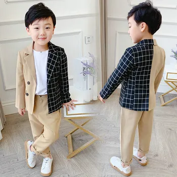

children wedding suit for boys Autumn Children's Leisure Clothing Sets Boy Clothes Gentleman Suit for Weddings Formal Suits